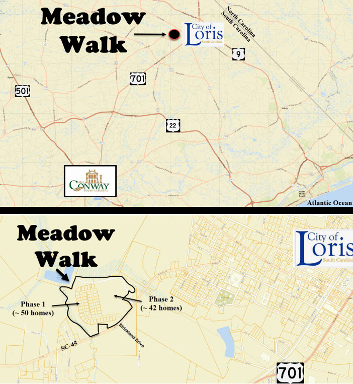 Meadow Walk new home community in Loris by D. R. Horton