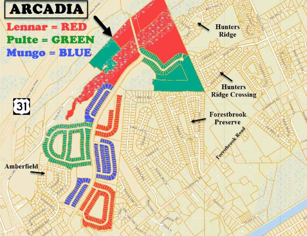 Arcadia Community Map