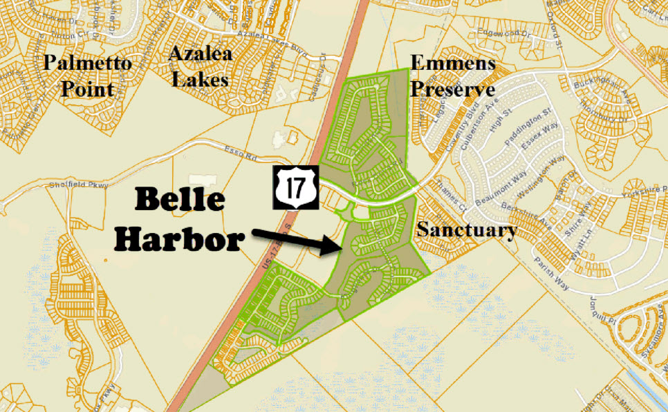 New home community of Belle Harbor developed by Lennar