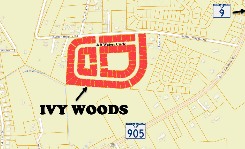 New home community of Ivy Woods in Longs being developed by D. R. Horton