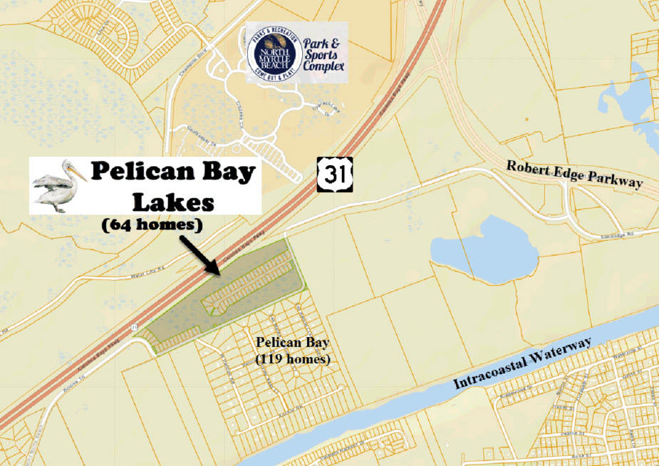 New home community of Pelican Bay Lakes in Longs developed by D. R. Horton
