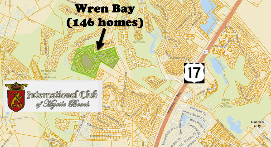 New home community of Wren Bay in Murrells Inlet